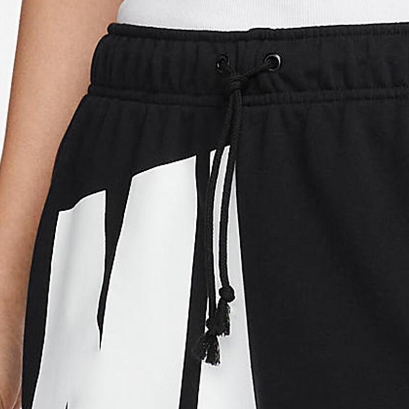 Nike Air Letter Print Großes Logo Sport Schnürung Mittelhoch Lässige Shorts Damen Shorts Schwarz FN2247010