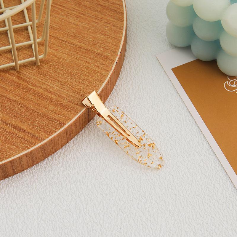 Gold Foil Makeup Seamless Hairpin Bangs Clip Hair Accessories Wash Face Transparent Hairpin Headgear Products Do Not Press Hair Women Japan And Korea