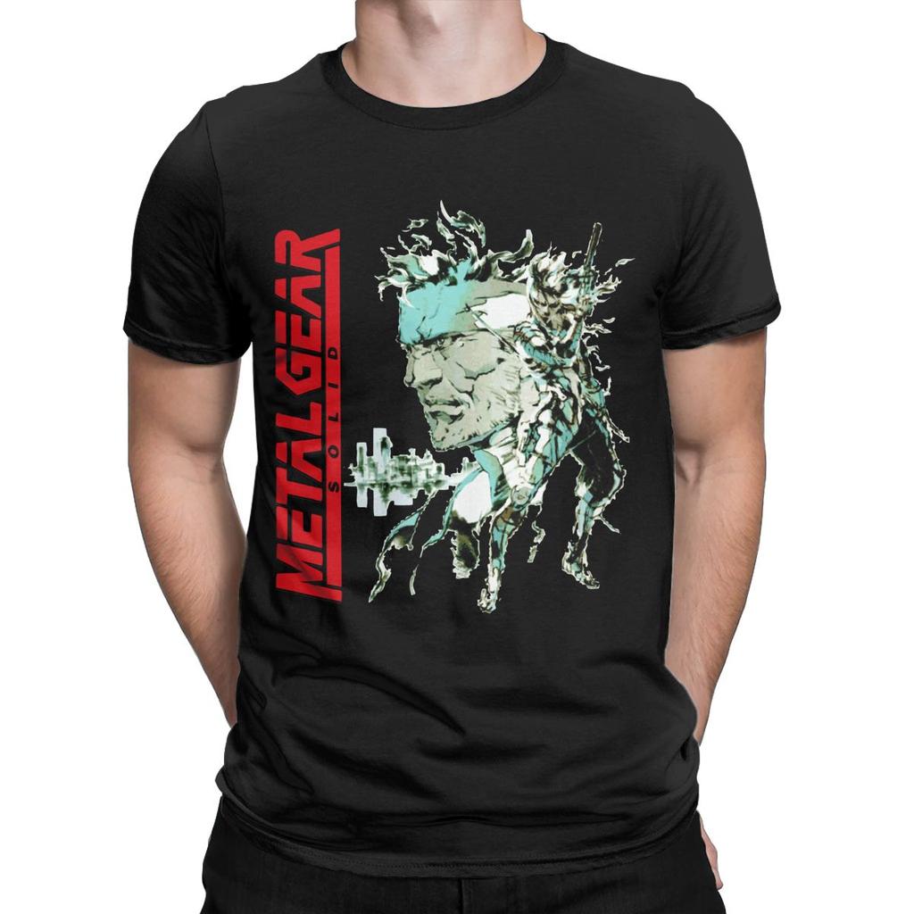 Men Women's Metal Gear Solid 3 Snake Raiden Shooting Game T-Shirts Novelty Cotton T Shirts Top Tee Clothes Graphic Printed