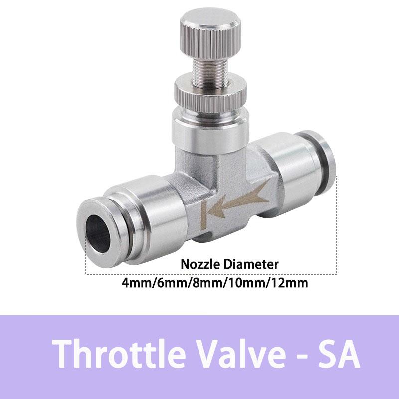 PU PE PV PY PZA SA PM PK PLM 304 stainless steel metal pneumatic quick coupling 4 6 8 10 12 14 16mm push in air Hose connector
