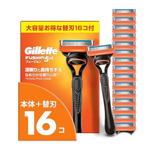 Gillette Fusion Men s Razor, 16 Blade Replacements, Close Shave [Amazon.co.jp Exclusive]