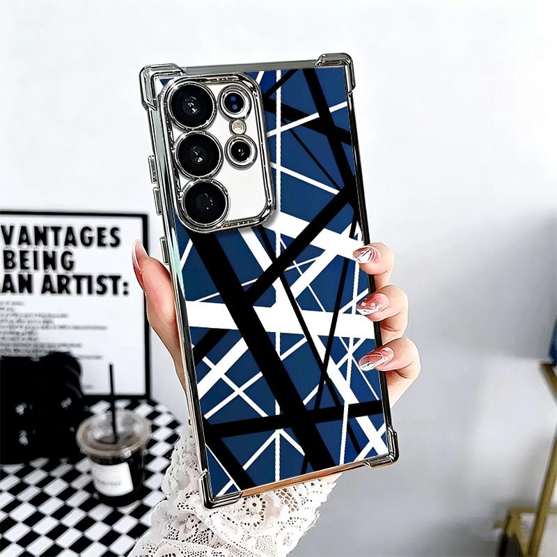 

Eddie Van Halen Graphic Guitar Plating Phone Case For Samsung Galaxy S24 S25 FE S26 Edge S23 Ultra S22 S21 Plus S20 Anti-Fall Ai Samsung S25