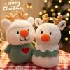 Cartoon Christmas Throw Pillow Cute Christmas Cushion Xmas Decor Christmas Tree Plush Toy  Party