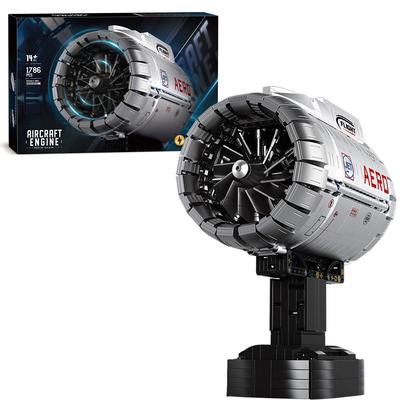 1786 Teile Luftfahrt Turbofan Bausteine Flugzeugtriebwerk Modell Pädagogisches DIY Spielzeug Weihnachtsgeschenk Für Kinder Erwachsene Schreibtisch Deko
