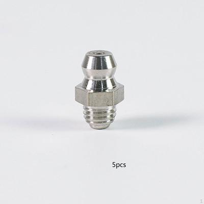 5 Peças Niples de Graxa Retos Conexão M6 x 1mm Rosca Métrica Portátil Substituir Prático Inoxidável