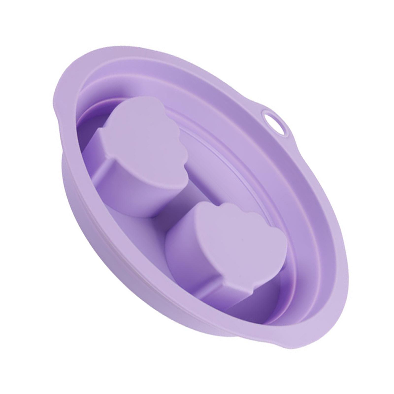 

Силиконовая миска для маникюра, эргономичная ванночка для замачивания рук для ухода за ногтями, мягкий водонепроницаемый дизайн, простая в мытье фиолетовый