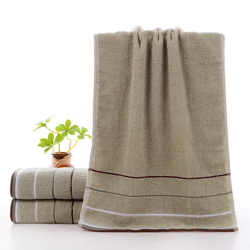 All-Cotton Three-Section Adult Face Towel - Thick Student Washcloth with Optional Logo
