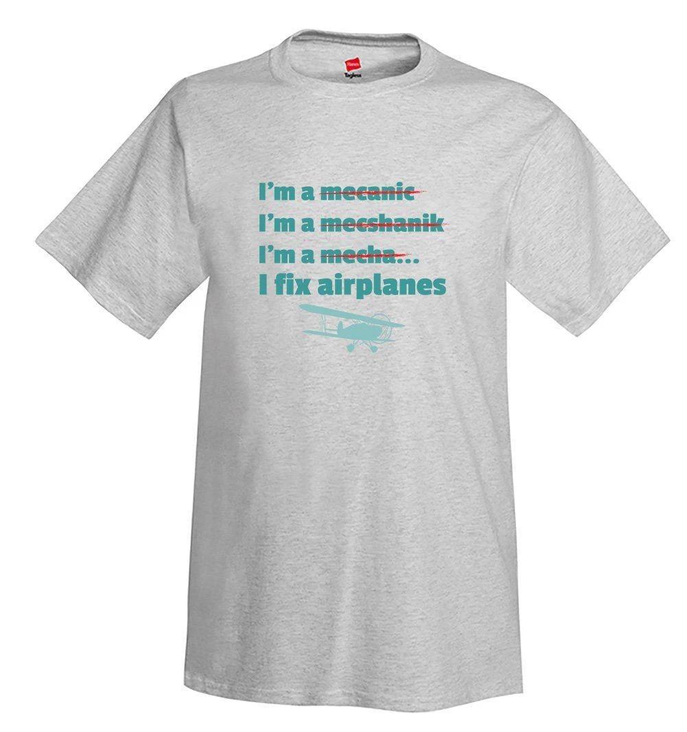 I Fix Airplanes Airplane Aviation T-Shirt L