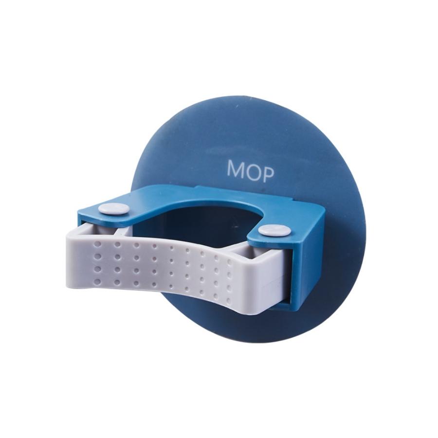 

1PC No-Punch Mop Broom Holder, Mop Broom Organiser Wall Mounted Heavy Duty Hooks for Bathroom, Kitchen, Office синий