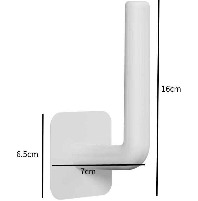 Punch-Free Multifunctional Wall-Mounted Storage Rack: Rag Hanger & Paper Towel Holder.