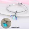 925 Silver Plated Fireflies Butterfly Stars Luminous Charms Beads Fit 3mm 925 Original Bracelets DIY Jewelry Gift