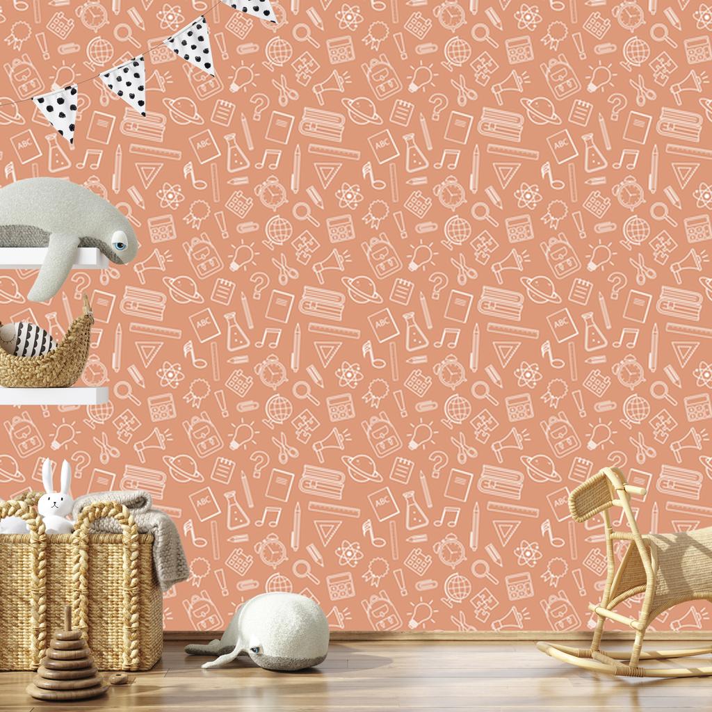 Peach and Cream Wallpaper for the Living Room and Bedroom 50x1000