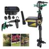 Garden Sprinkler Spike Lawn Grass Motion Activated Water Animal Cat Dog Pet Repellent Deterrent Sprinkler Pest Repellent Black