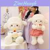 Pink And Blue Lamb Plushie With Durable Pp Cotton Filling For Children And Teens