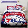 Basketball Team Logo Themed Bedding 3Pcs Duvet Cover Set Decorative Bed Linen For Teen Room Home Decoration