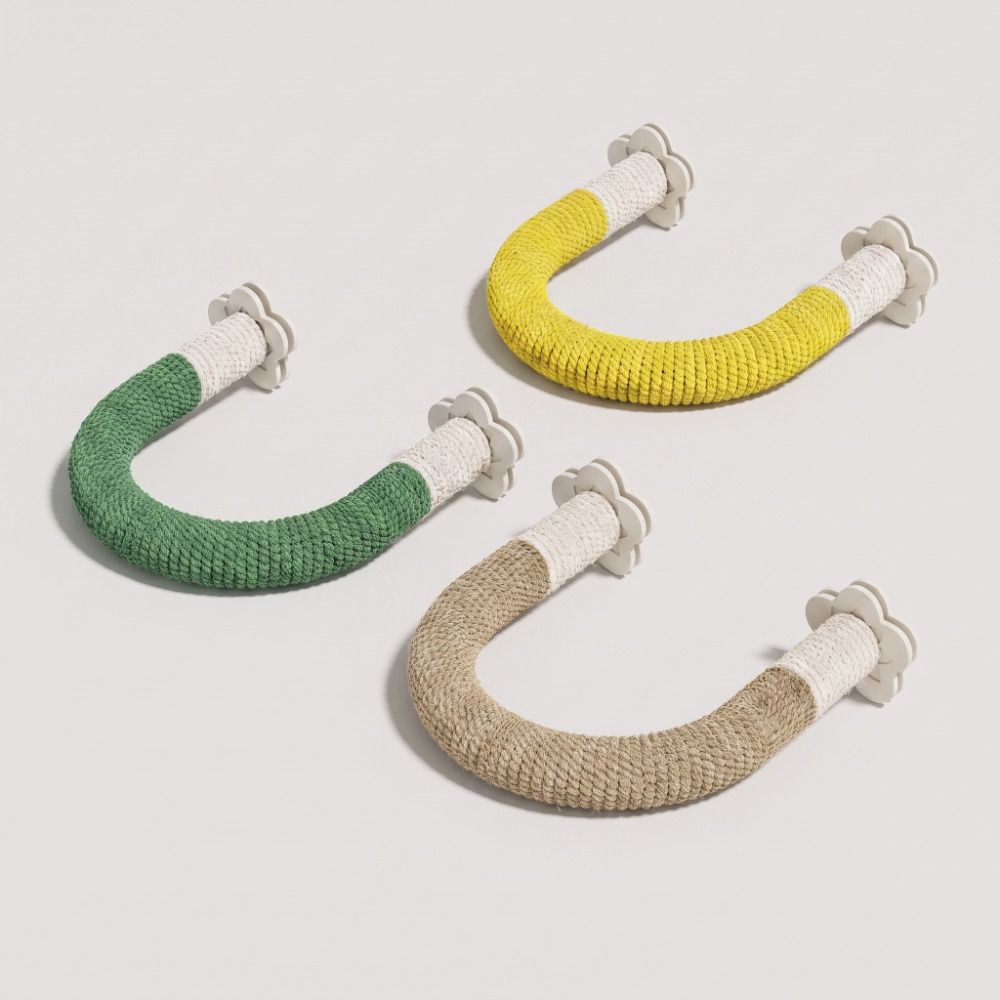 U-shape Bird Grinding Stand Natural Wood Hanging Parrot Biting Rod Paw Grinding Sticks Lovebirds