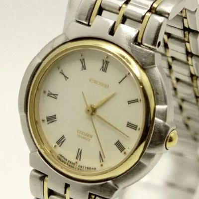 Used [Working Item] Citizen EXCEED 2930-294831 Y Combi Gold Roman Dial Ladies Watch Quartz 26.6mm Swiss-style Classical Office Casual (J0676)