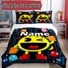3pcs Duvet Cover Set (1*Duvet Cover + 2*Pillowcase, Without Core), Custom Name PAC Pattern Bedding Set, Home Bedroom Decor Gift
