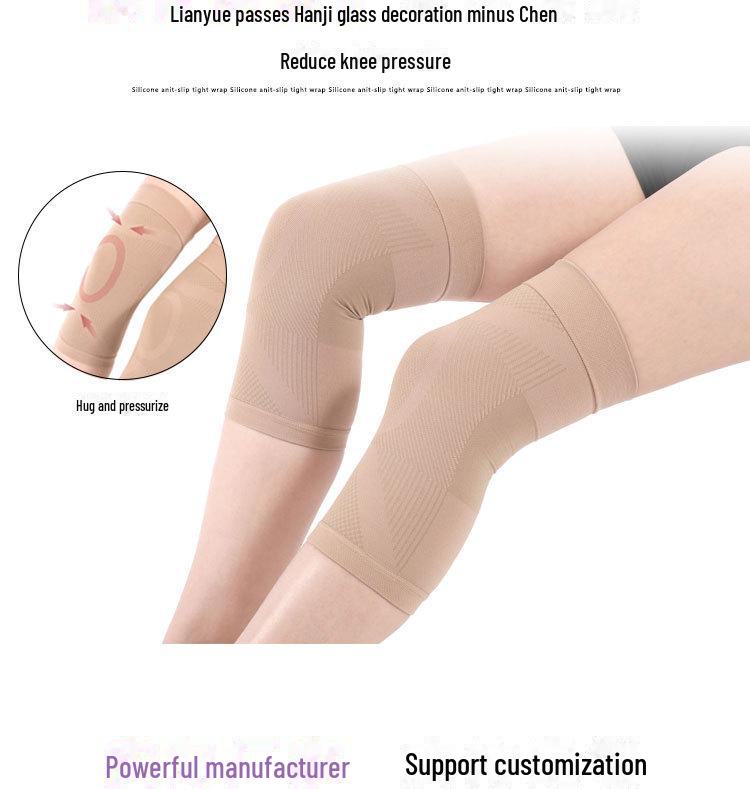 Genouillères de compression antidérapantes unisexes: Soutien élastique des articulations et chaleur pour un style de vie actif