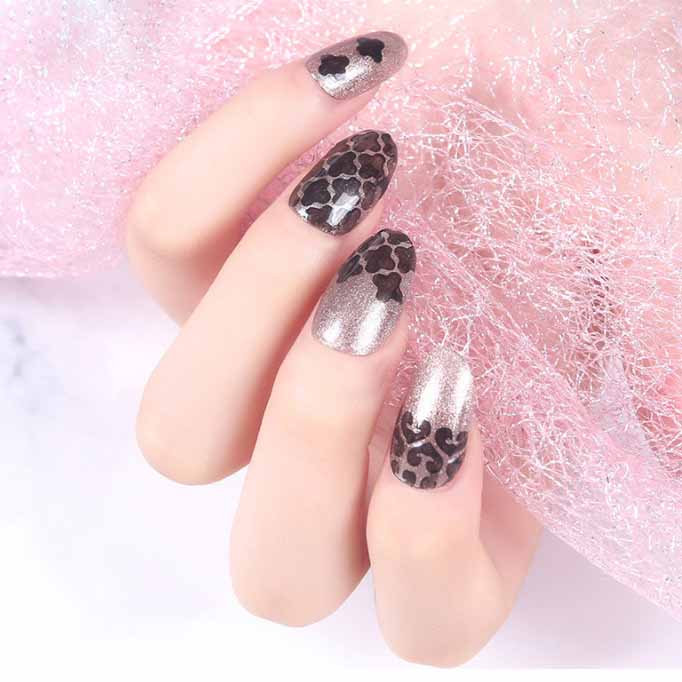 12/24 Arkusze Wycinane Laserowo Naklejki do Nail Artu Szablony do Stemplowania - Zestaw Narzędzi DIY do Manicure Francuskiego