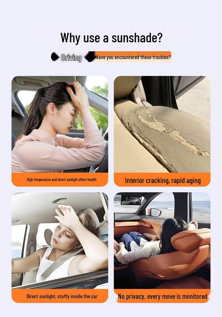 Retractable Car Sunshade - Sun Protection Visor