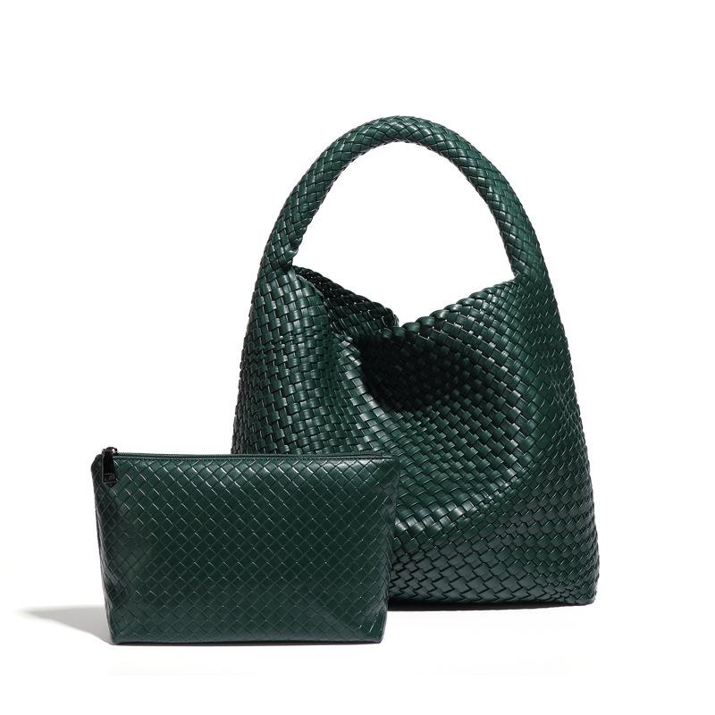 Hand-woven Women's Bags, Daily Casual Shoulder Bags, Large-capacity Underarm Bags, Bucket Bags.