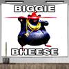 Biggie Cheese Meme Tapestry Kawaii Anime Rat Tapestry Wall Hanging Aesthetic Room Decor Banner Home Decoration Macrame Natal