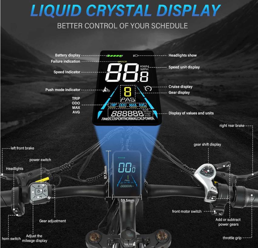 Nové E-kolo Horské elektrické kolo DP2603 3000W Duální motor 52V32AH Baterie Městské dojíždění Elektrické kolo 26 Palců Hydraulická brzda E-kolo Dospělý