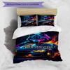 3pcs Custom Name Wolf Car Spirit" Bedding Set Printed Bedding Set Duvet Cover Closure Includes 1 Duvet Cover & 2 Pillowcases Bedroom Decor
