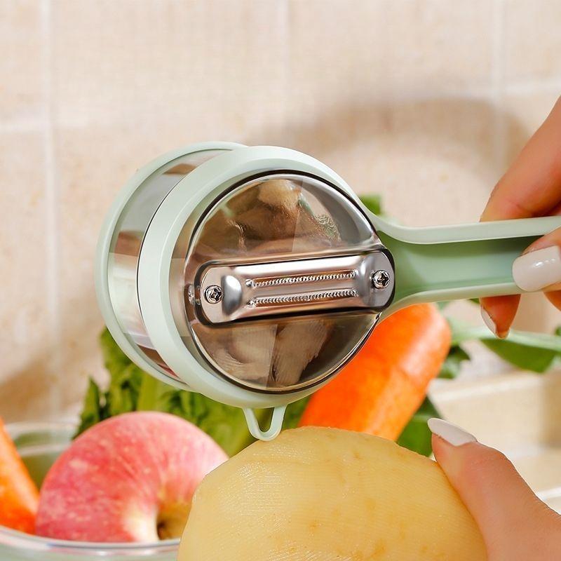 Fruit Peeler Universal Type Multifunctional Peeler Storage Type Household Kitchen Special Fruit and Potato бирюзовый
