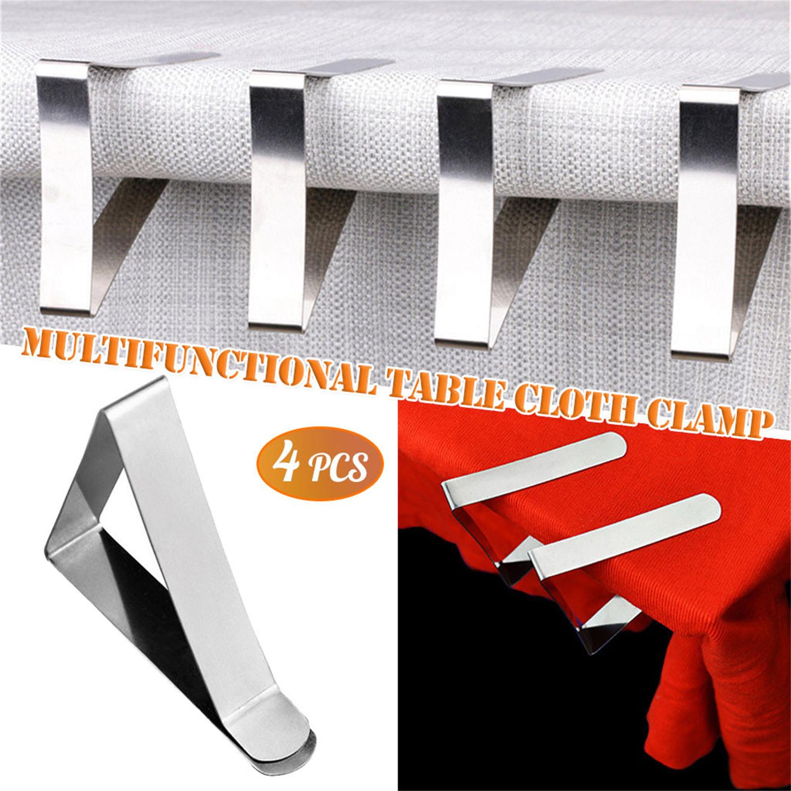 

Tablecloth Clips Clips Stainless Steel Table Cloth Clamps 12Pack One Size