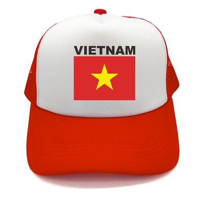 Vietnam Trucker Cap Summer Unisex Cool Country Flag Hat Baseball Caps Unisex Outdoor Mesh Net Caps