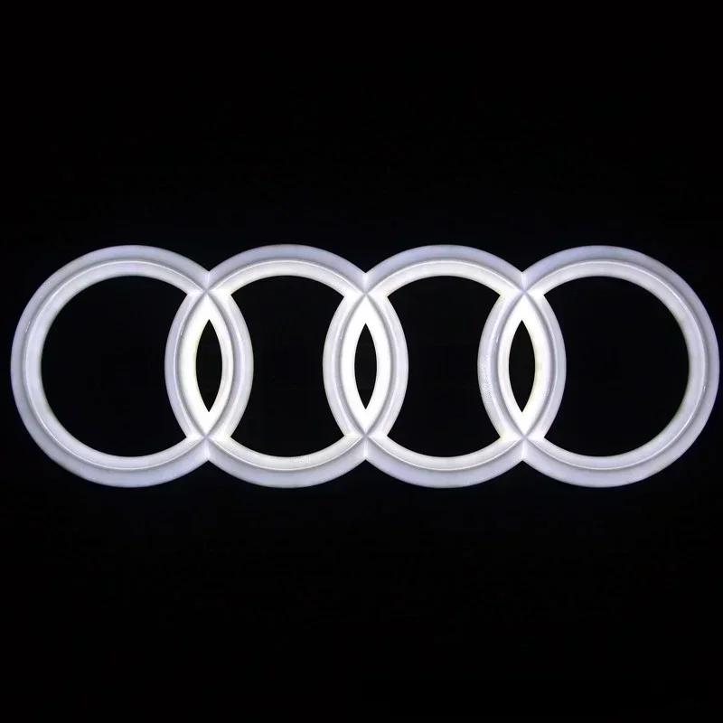 Pro horké 273/285mm LED Přední mřížka vozu Dynamický proužek Znak Zadní znak na kufru Samolepka A6 A3 A4 A6L A5 A7 Q3 Q5 Q7 Q8