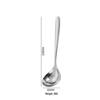 Large 304 Stainless Steel Ladle - Long Handle, Thick & Deep Design for Soup, Serving, Porridge, and Hot Pot.