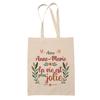 Tote Bag - PLANETEE - Anne-Marie Life Is More Beautiful - Natural Jute - Large Capacity - Printed In France