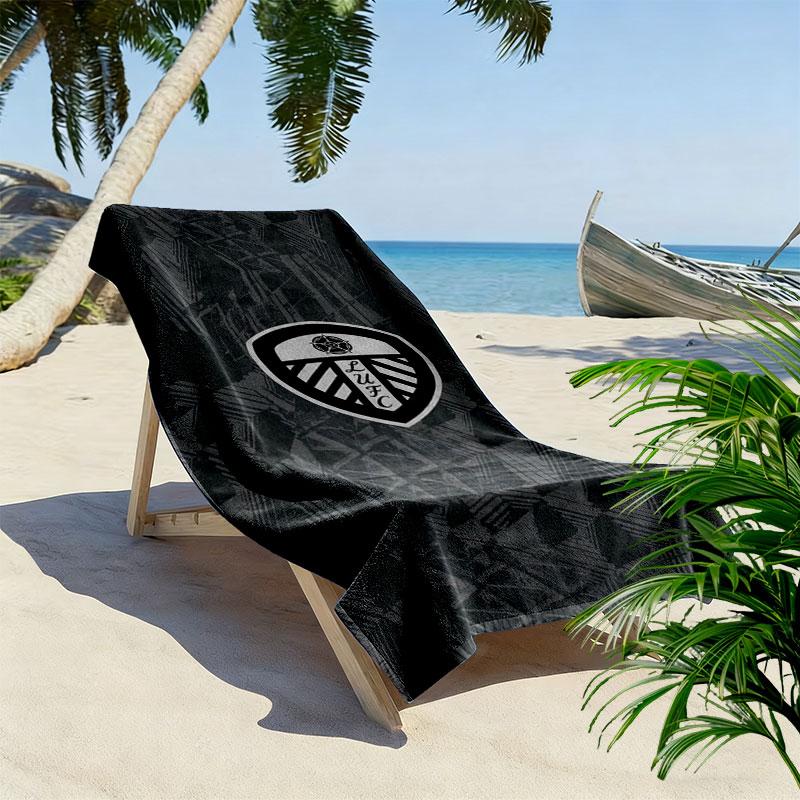 Asciugamano da Spiaggia Leeds United Stampato, Asciugamano Grande Morbido ad Asciugatura Rapida per Spiaggia Campeggio Nuoto