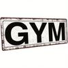 Gym Decor Metal Sign Workout Motivation Tin Sign Rustic Fitness Wall Art