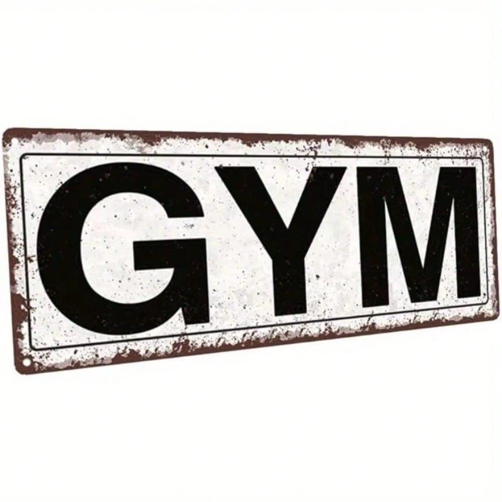 Gym Decor Metal Sign Workout Motivation Tin Sign Rustic Fitness Wall Art