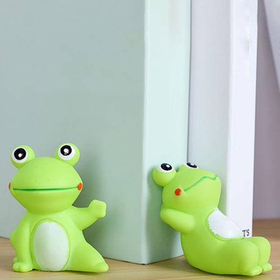 4 Stück Quietschspielzeug für Haustiere Kreative Form Niedliches Aussehen Lebendige Ausdrücke Bissfest Langeweile lindern Extra Weich Cartoon-Froschförmiges Spielzeug Hundekau