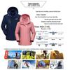 Jack Wolfskin Jie Lu 3'ü 1 Arada Fırtına Ceketi: Erkek ve Kadınlar İçin Polar Astarlı Sonbahar/Kış Dış Mekan Çift Ceketi.