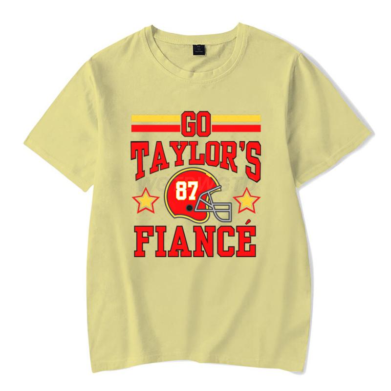 Funny T Shirts TTaylors Fiance Classic Tops Crew Neck Casual Tops Funny Unisexs Womens Clothing Gift for Fans Classic Tops