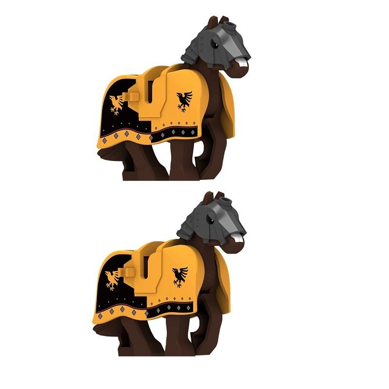 MOC Mittelalter Ritter Pferd MiniFiguren Bausteine Steine Spielzeug Geschenk