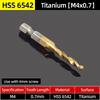 Hex Screw Thread Metric Tap Drill Bits Set HSS Titanium Composite Countersink Drill Reamer Metal Tapping Chamfering Tool Kit