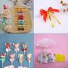 1 Bag Metallic Twist Tie Wire for Candy Lollipop Cake Cello Bag Party Gift 8cm.