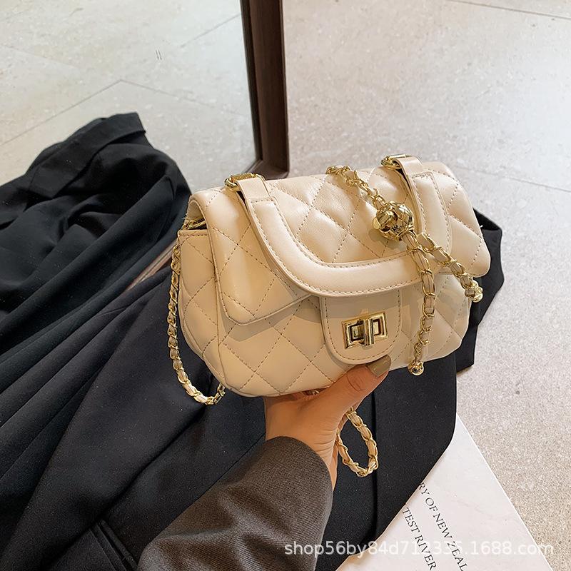 This Year's Popular Bag 2025 New Trendy Shoulder Bag High-end Textured Small Square Bag Summer Versatile Chain Messenger Bag