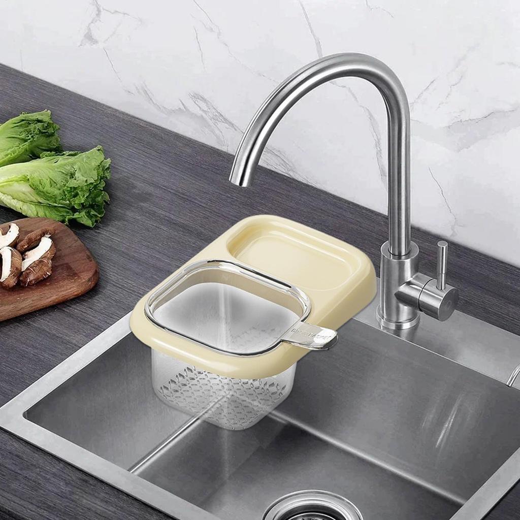 Suction Cup Sink Basket Drainer with Storage Rack Kitchen Drain Basket Filter kitchen leftovers filter baskets for Waste Clog