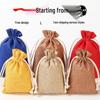 Custom Drawstring Wenwan, Cotton, Linen, or Rice Bag