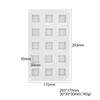 8 Square Cake Mousse Mold Cube Silicone Dessert Baking Mold Rubik's Cube Chocolate