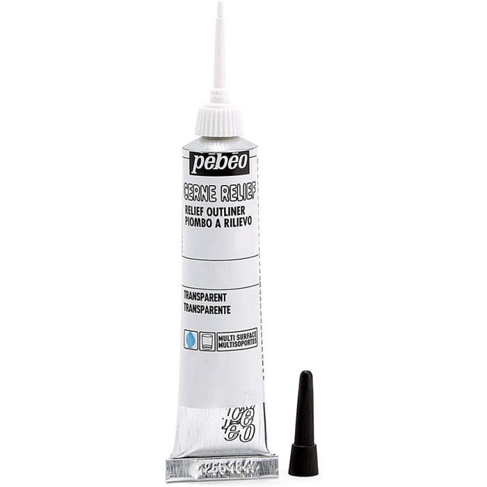 Cerne relief - Pébéo - Transparent - 20 ml - Précision - Supports variés