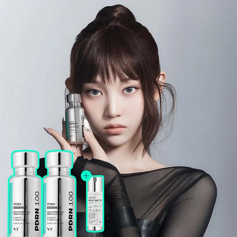 VT PDRN Essence 100 30ml 1+1 Double Special Set Korean Glow Serum